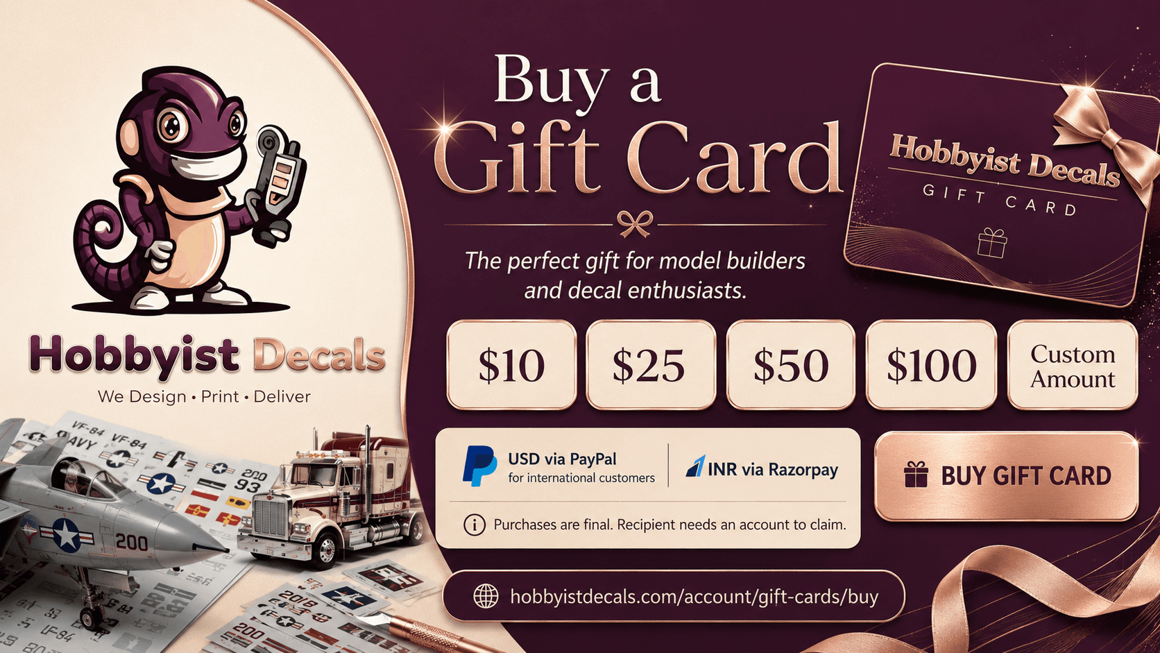 Gift Cards promotion poster